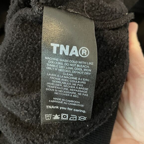 Tna Aritzia Sweatfleece Cozy Fleece Perfect Fit Hoodie Sweatshirt Sz XXS - Picture 6 of 7